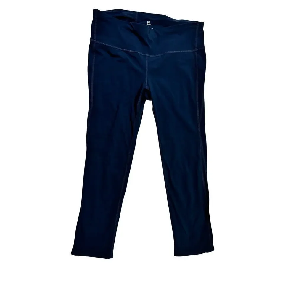 2 Pair of Cropped Leggings Women's Medium Calvin Klein & Gap Fit Yoga, Athletic